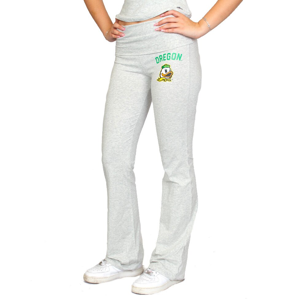 Ducks Spirit, Grey, Pants, Cotton Blend, Women, Fold over, Jersey style, 981013